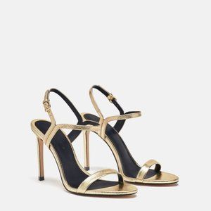 Zara Gold Thin Strap Heel